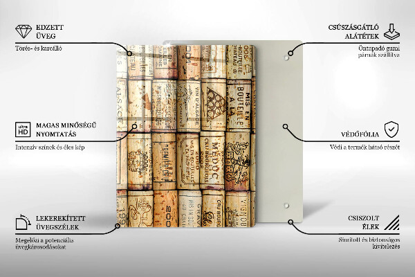 Deska kuchenna szklana Łagodne linie abstrakcja