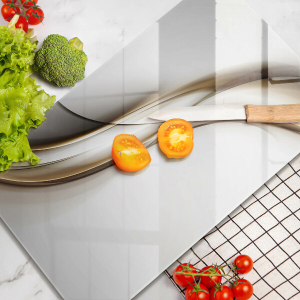 Deska kuchenna szklana Łagodne linie abstrakcja