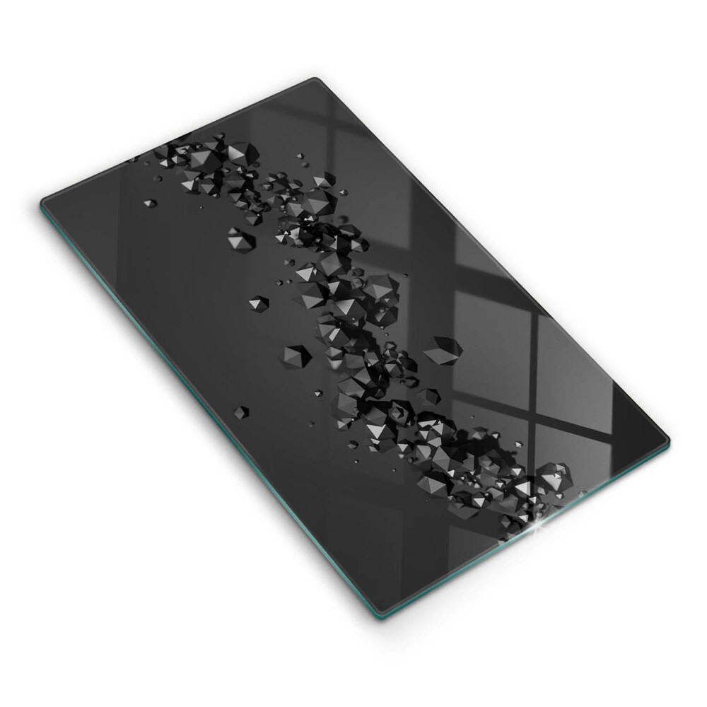 Deska kuchenna szklana Kształty 3D abstrakcja