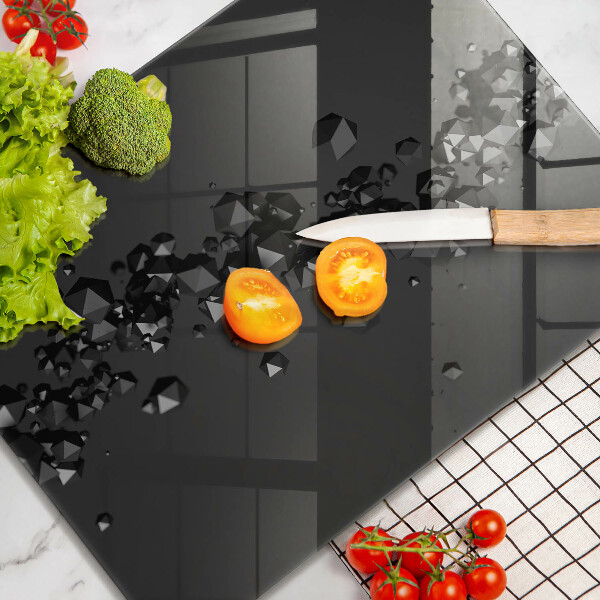 Deska kuchenna szklana Kształty 3D abstrakcja