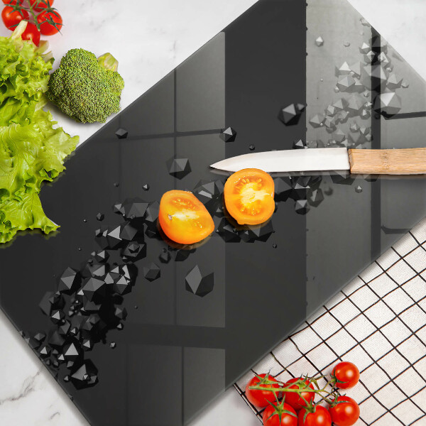 Deska kuchenna szklana Kształty 3D abstrakcja