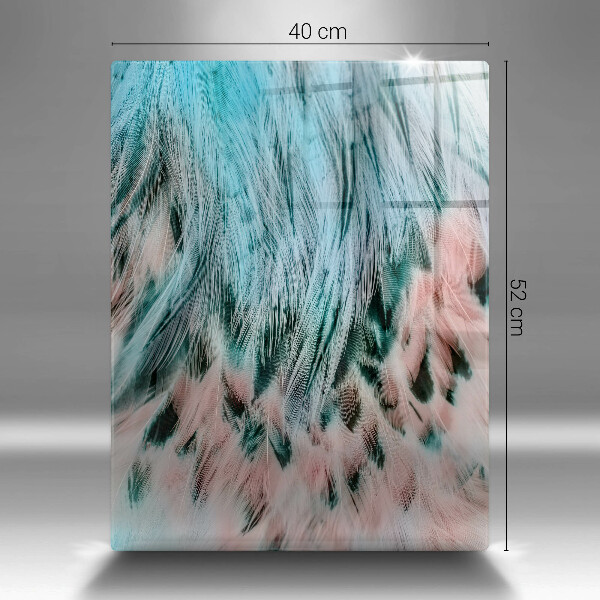 Deska kuchenna szklana Boho ptasie pióra