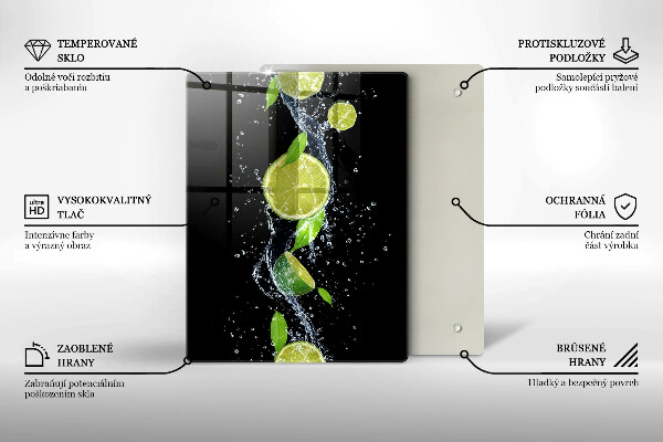 Deska kuchenna szklana Boho ptasie pióra