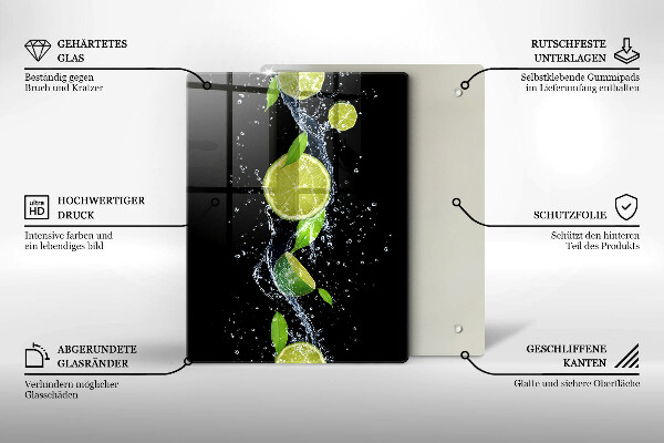 Deska kuchenna szklana Boho ptasie pióra