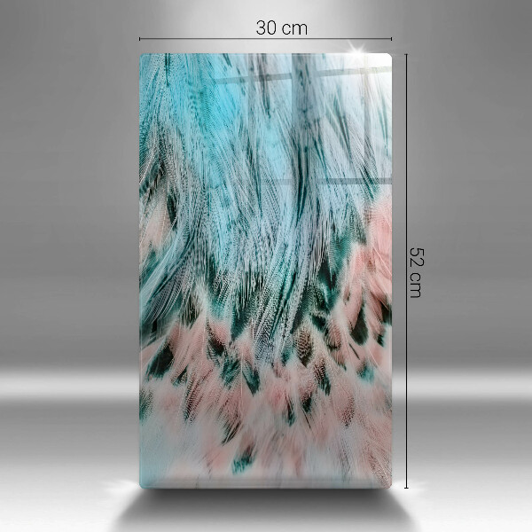 Deska kuchenna szklana Boho ptasie pióra