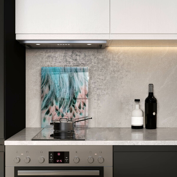 Deska kuchenna szklana Boho ptasie pióra