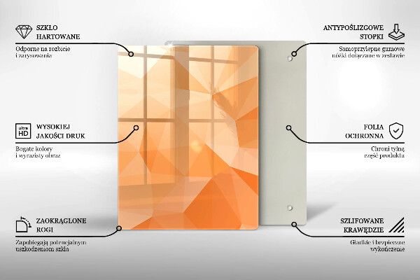 Deska kuchenna szklana Granatowa abstrakcja