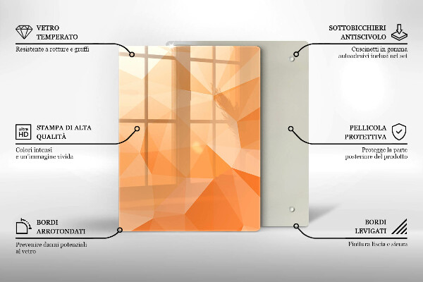 Deska kuchenna szklana Granatowa abstrakcja
