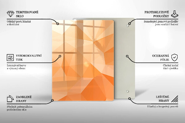 Deska kuchenna szklana Granatowa abstrakcja