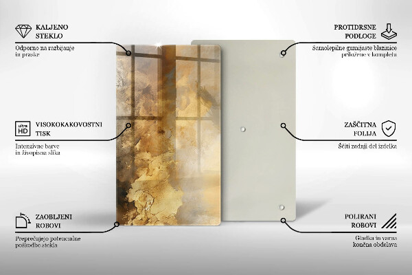 Deska kuchenna szklana Bogata tekstura
