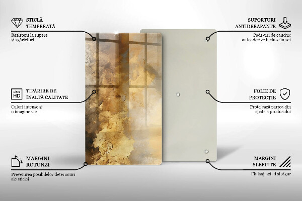 Deska kuchenna szklana Bogata tekstura