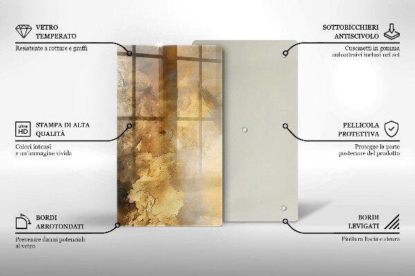 Deska kuchenna szklana Bogata tekstura