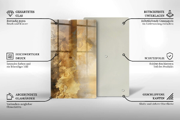 Deska kuchenna szklana Bogata tekstura