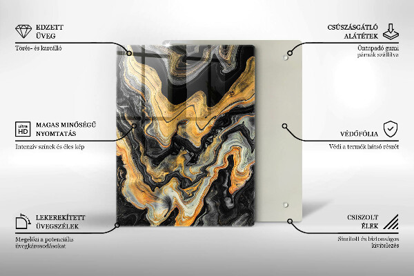 Deska kuchenna szklana Bogata tekstura