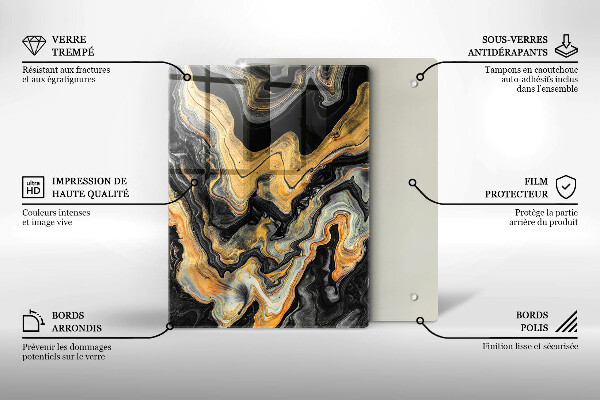 Deska kuchenna szklana Bogata tekstura