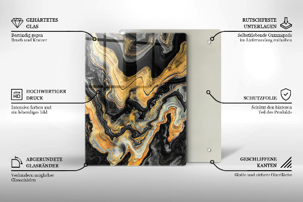 Deska kuchenna szklana Bogata tekstura