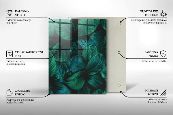 Deska kuchenna szklana Tekstura ze złotem