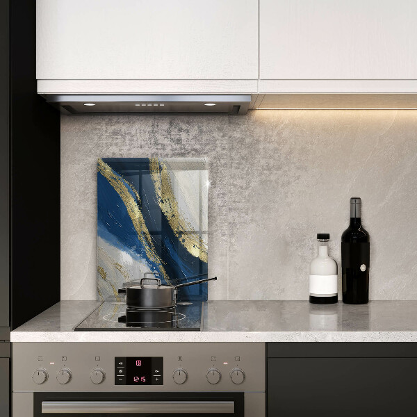 Deska kuchenna szklana Tekstura ze złotem