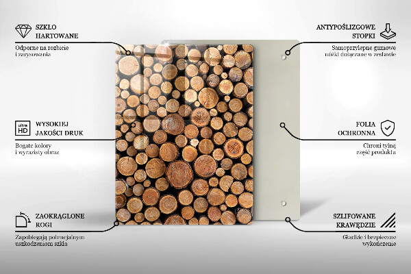 Deska kuchenna szklana Słodkości ciasta