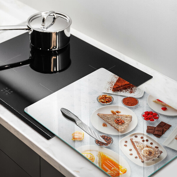 Deska kuchenna szklana Słodkości ciasta