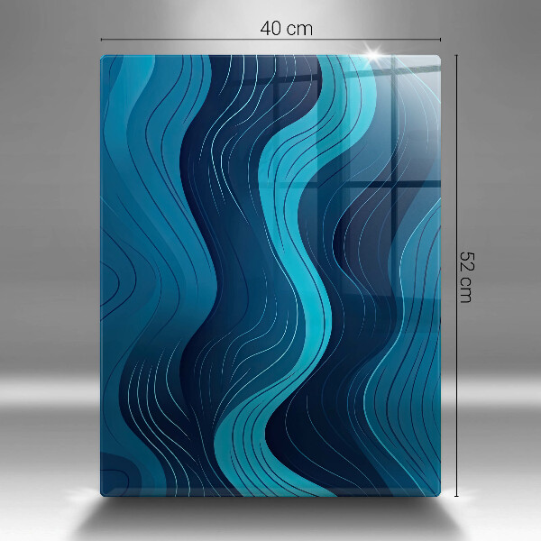 Deska kuchenna szklana Abstrakcyjne fale
