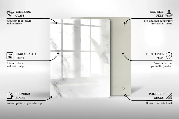 Deska kuchenna szklana Ziarna kawy