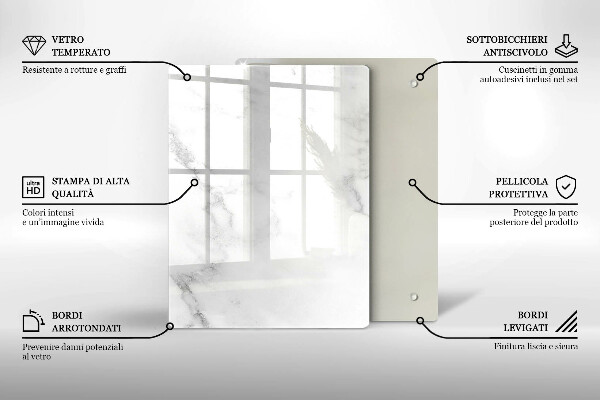 Deska kuchenna szklana Ziarna kawy