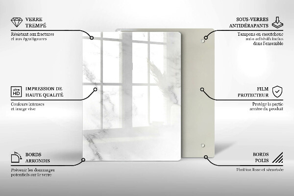 Deska kuchenna szklana Ziarna kawy