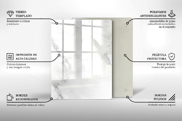 Deska kuchenna szklana Ziarna kawy