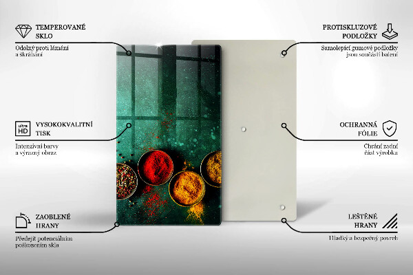 Deska kuchenna szklana Orientalne przyprawy