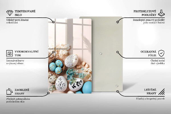 Deska kuchenna szklana Ozdoby wielkanocne