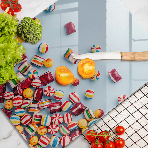 Deska kuchenna szklana Kolorowe cukierki