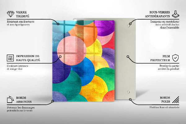 Deska kuchenna szklana Linie geometryczne