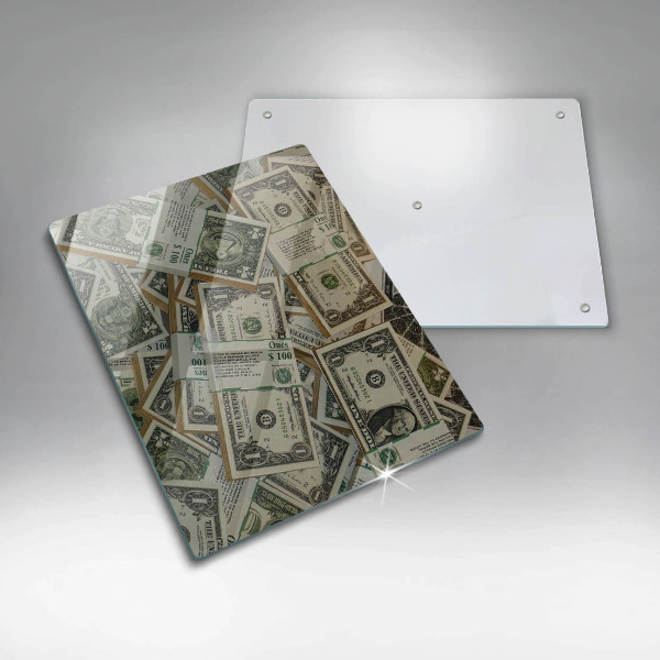 Deska kuchenna szklana Pieniądze dolary