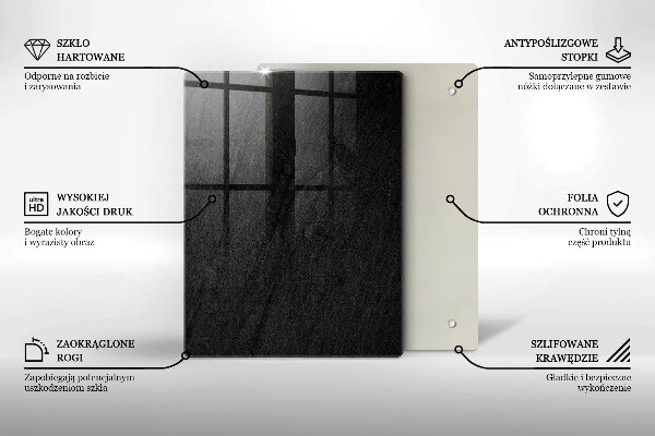 Deska kuchenna szklana Rysunkowe cytryny