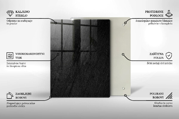 Deska kuchenna szklana Rysunkowe cytryny