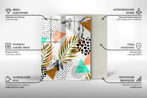 Deska kuchenna szklana Niebiesko-złoty marmur