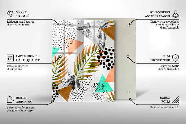 Deska kuchenna szklana Niebiesko-złoty marmur