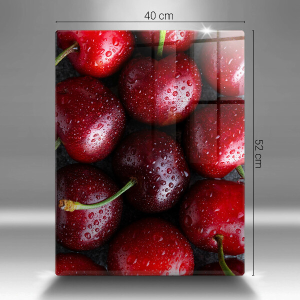 Deska kuchenna szklana Zbliżenie na wiśnie