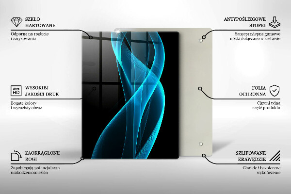 Deska kuchenna szklana Zbliżenie na wiśnie