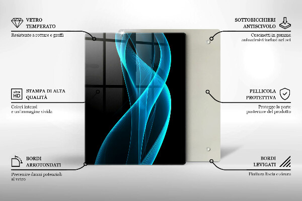 Deska kuchenna szklana Zbliżenie na wiśnie