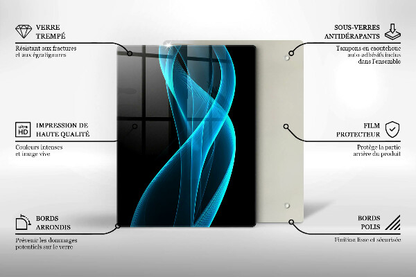 Deska kuchenna szklana Zbliżenie na wiśnie