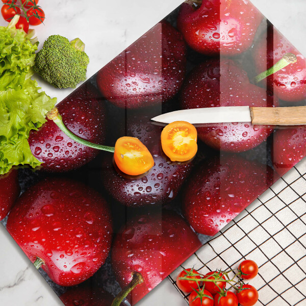 Deska kuchenna szklana Zbliżenie na wiśnie