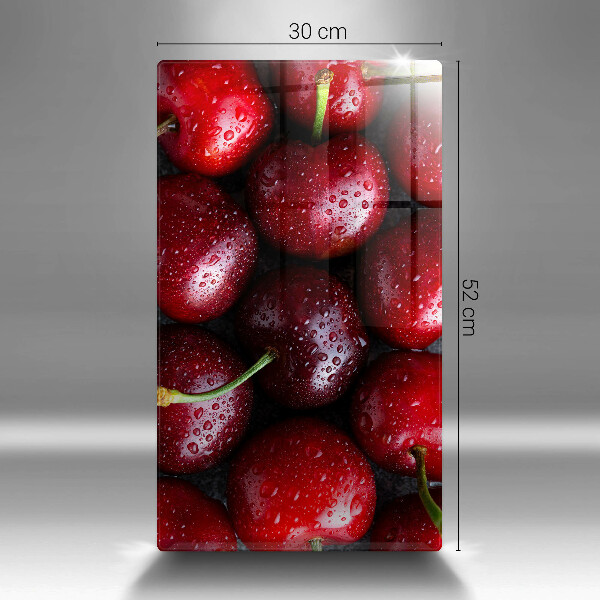 Deska kuchenna szklana Zbliżenie na wiśnie