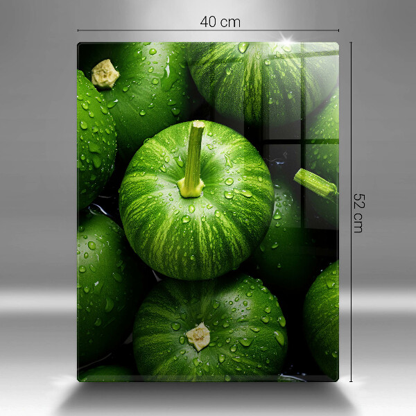 Deska kuchenna szklana Zielone dynie