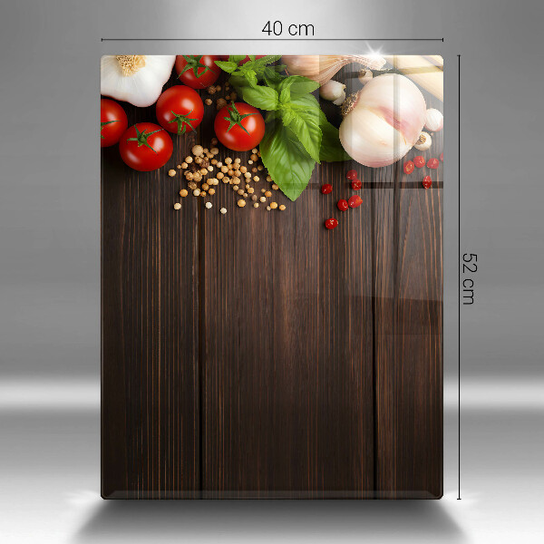 Deska kuchenna szklana Warzywa na stole