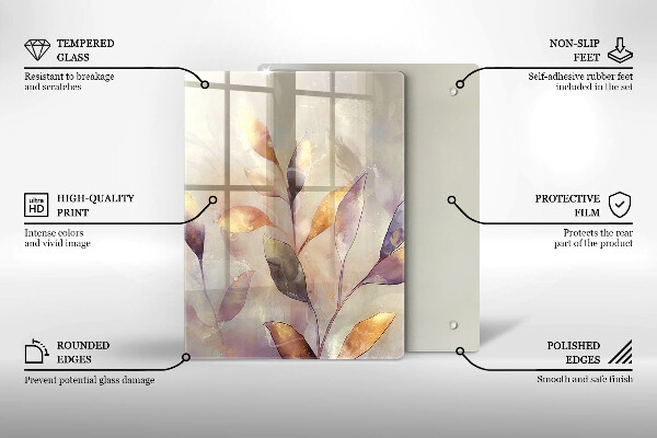 Deska kuchenna szklana Warzywa na stole