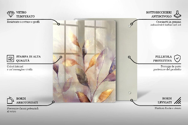 Deska kuchenna szklana Warzywa na stole