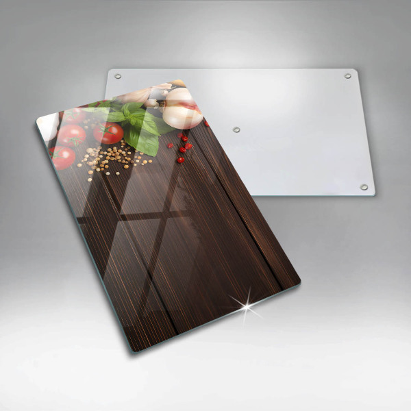 Deska kuchenna szklana Warzywa na stole