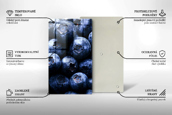 Deska kuchenna szklana Zbliżenie na jagody